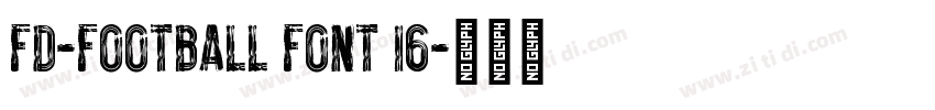 FD-Football Font 16字体转换